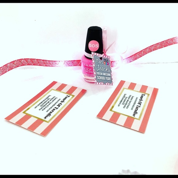 “Mani Thanks” Nail Polish Gift Set Teacher Apprec - Picture 9 of 9
